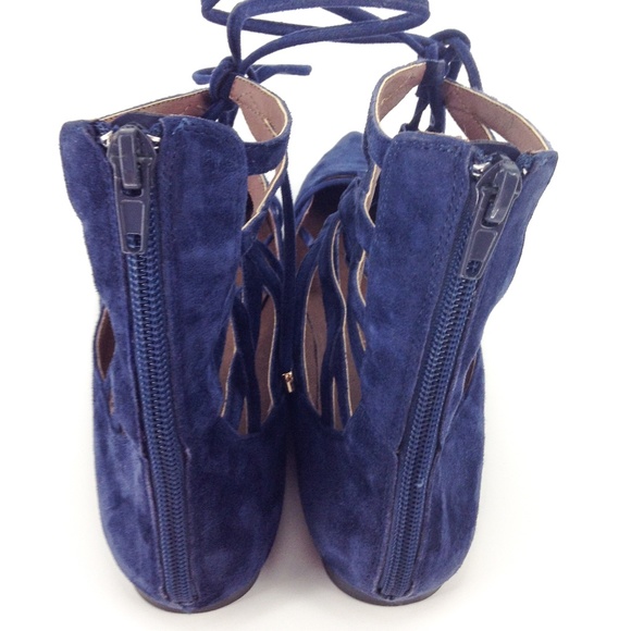 JEFFREY CAMPBELL Atrium Suede Lace-Up Flats - Picture 4 of 9